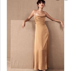 Fame and Partners Rosabel Gown in Tan